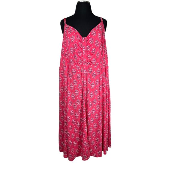 Torrid Midi Super Soft Button-Front Knit Dress Sleeveless Sz 4 /4X Casual Summer - Picture 1 of 16